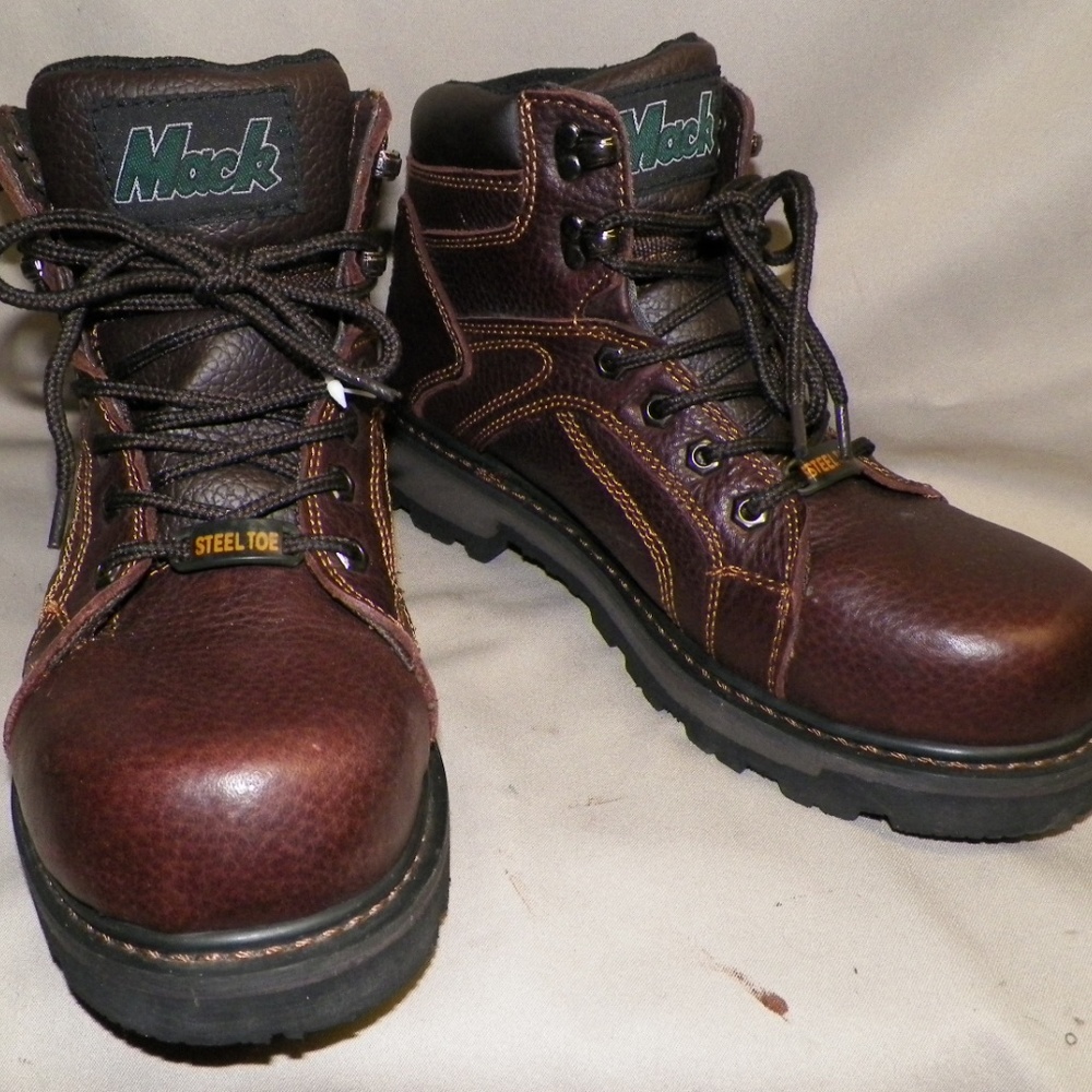 MACK BOOTS -Thick Work-Snow LEATHER Steel TOE Sz.7